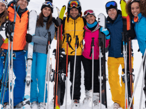 Clases de ESQUI  O  SNOW para principiantes Bautismo de Nieve Cerro Catedral